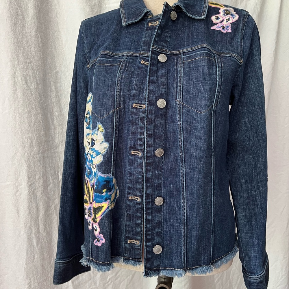 Chico's Indigo Denim Jacket size 1